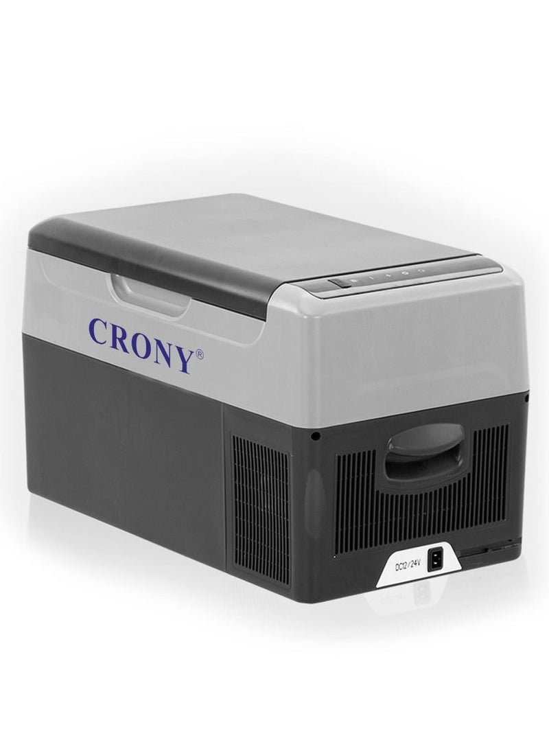 CRONY Car Refrigerator 22L/C22 Portable Refrigerator, Small Car Refrigerator, Freezer, Outdoor Refrigerator, 12V Compressor Refrigerator. Deep cooling to -20°C, suitable for food preservation/outdoor/home/travel/camping use. - Image 1